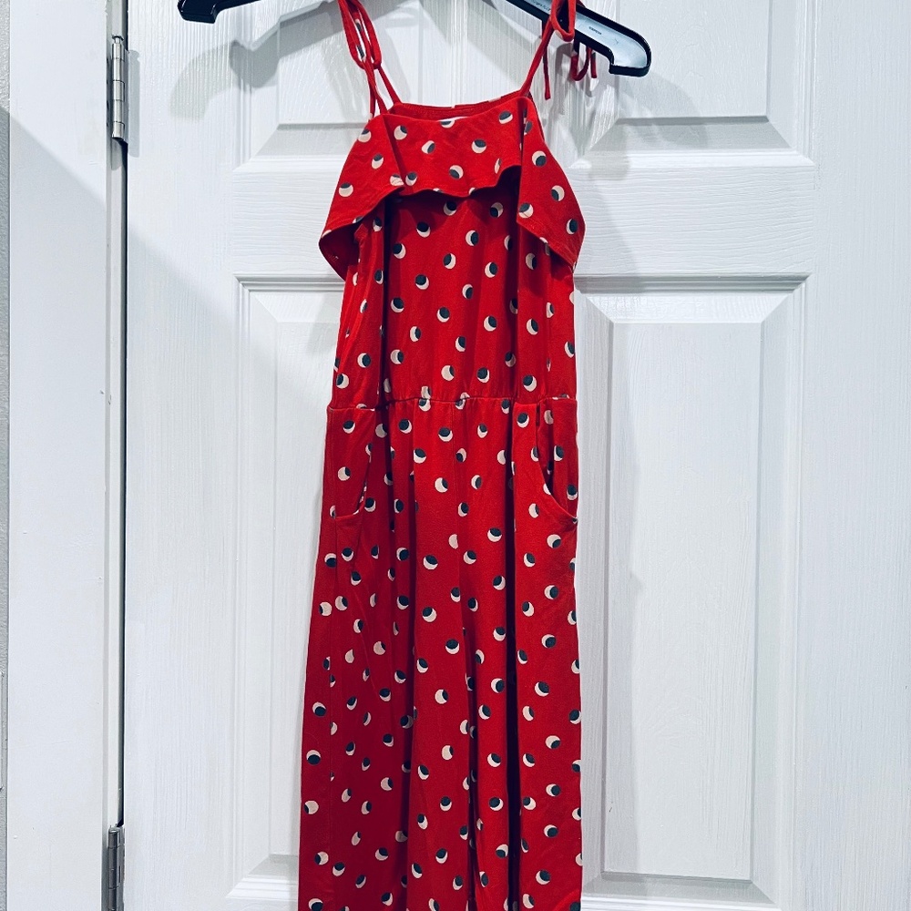 Fighting Eel mini girls cold shoulder red jumper sz 8
